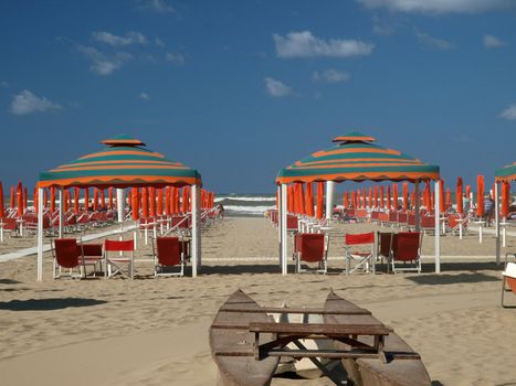 morning in the seaside resort