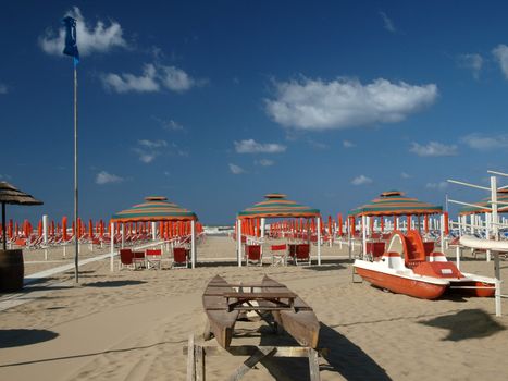 morning in the seaside resort