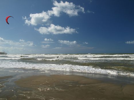 morning in the seaside resort