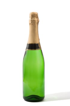 Bottle of champagne - it is isolated on a white background