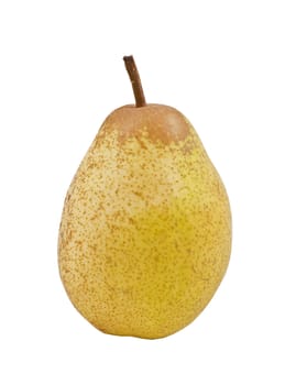 A single pear isolated on a white background