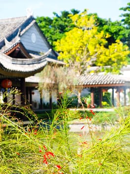 Garden in the Sirindhon Chinese cultural center, Mae Fah Luang University, Chiang Rai, Thailand