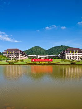 Entrance view of Mae Fah Luang University, Chiang Rai, Thailand