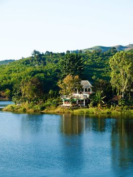 House nearby Mae Suay reservoir, Chiang rai, Thailand