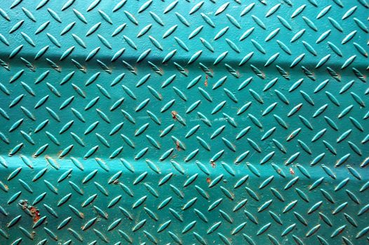 patterns of old green iron wall