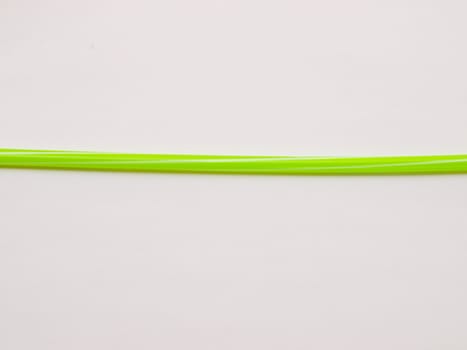 Green straw isolated on white back ground