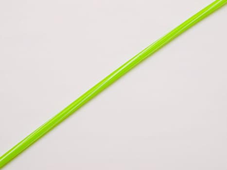 Green straw isolated on white back ground