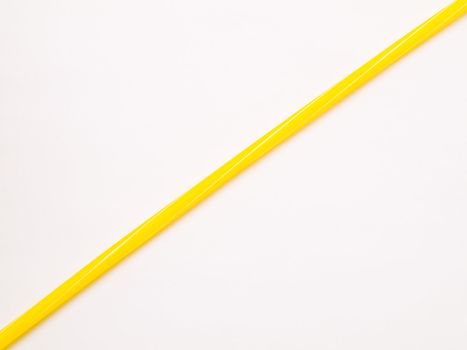 Yellow straw isolated on white back ground