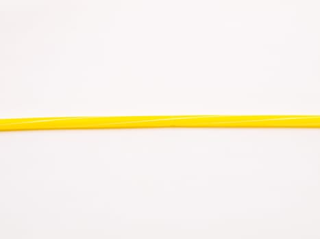 Yellow straw isolated on white back ground