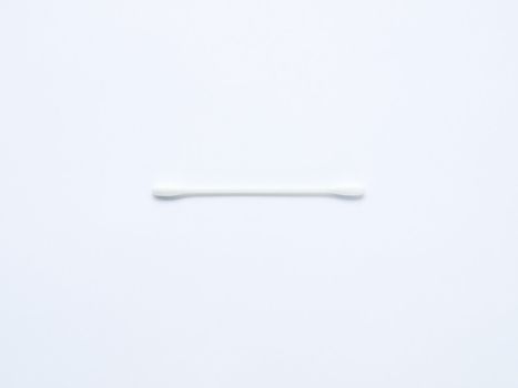 White cotton buds isolated on white background