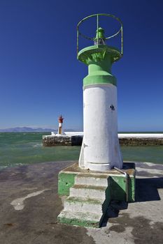 Lighthouse towers in Fish hook in Cape Town. South Africa