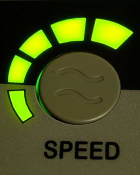 Green light speed button as background