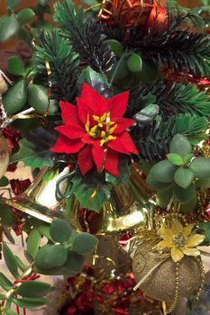 Fragment of an ornament of a christmas fur-tree