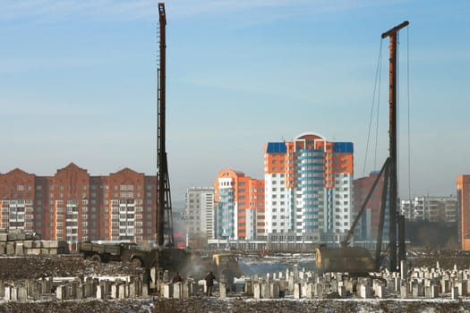 Bookmark of the base to construction of a new house