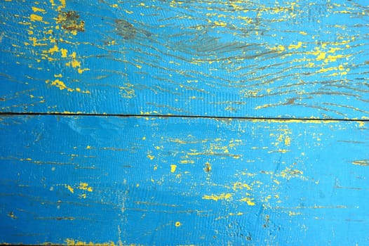 old wooden wall with the paint worn and crusty