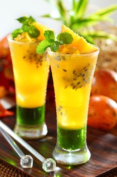 refreshing passion fruit orange juice