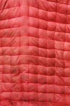 texture of the red old mattress