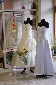 Sale of wedding dresses for brides
