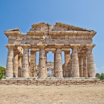 The main features of the site today are the standing remains of three major temples in Doric style, dating from the first half of the 6th century BC