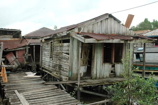 an old house which was beginning to crumble uninhabited