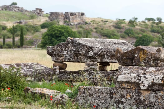 ruins of the ancient city of Hierapolis