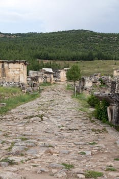 ruins of the ancient city of Hierapolis