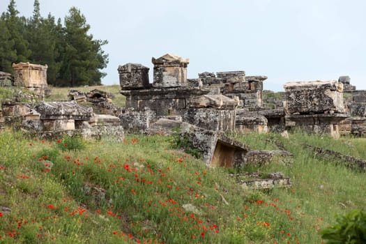 ruins of the ancient city of Hierapolis