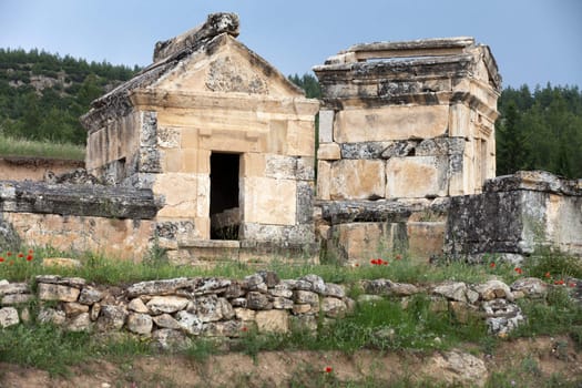 ruins of the ancient city of Hierapolis