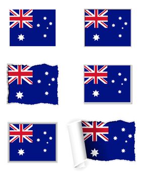 Australia flag set