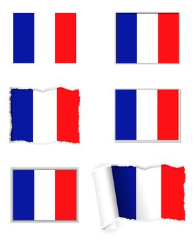 France flag set