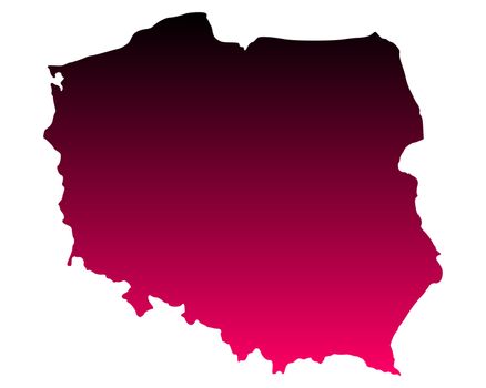 Map of Poland