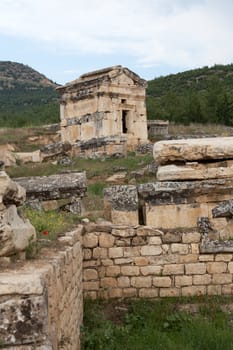 ruins of the ancient city of Hierapolis