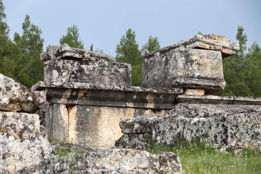 ruins of the ancient city of Hierapolis