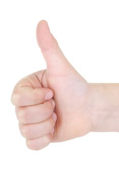 Thumb up isolated on a white background