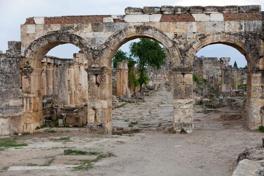 ruins of the ancient city of Hierapolis