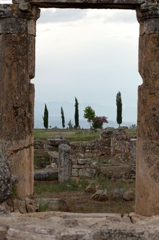 ruins of the ancient city of Hierapolis