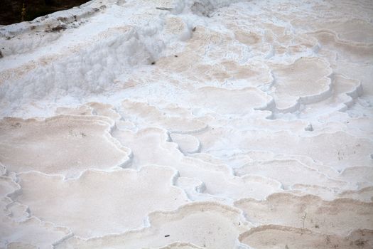 Travertine pools and terraces in Pamukkale Turkey 