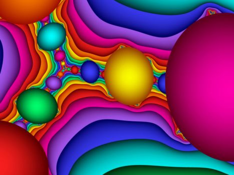 colorful abstract eggs