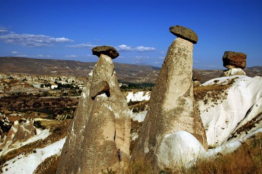 the speciel stone formation of cappadocia turkey 