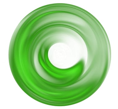 green fractal disc