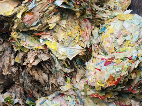 Green clean industry - Recycling paper and carton in a factory  