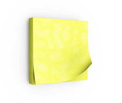 3D render of post-it notes