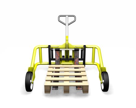 3D render of a pallet truck