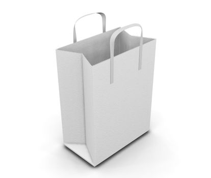 3D render of a shopping bag