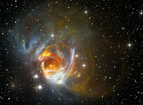 Colorful space star nebula