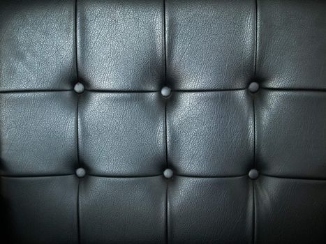 Texture of Black leather finished furniture background