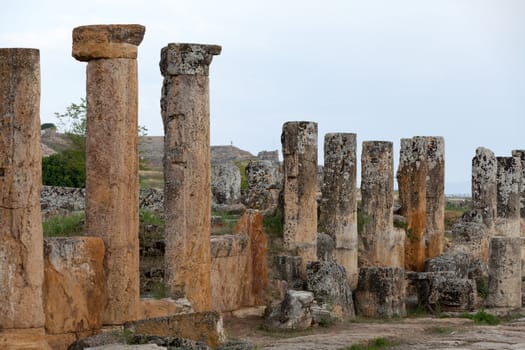 ruins of the ancient city of Hierapolis
