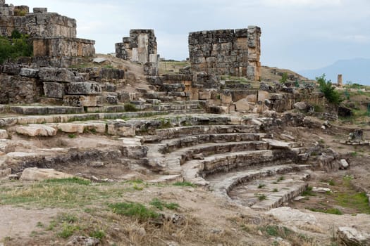 ruins of the ancient city of Hierapolis