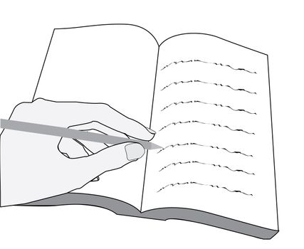 left handed writing book