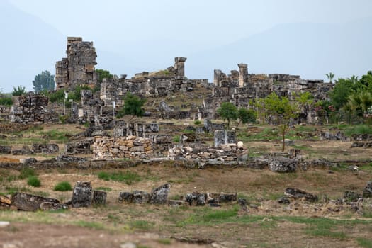 ruins of the ancient city of Hierapolis